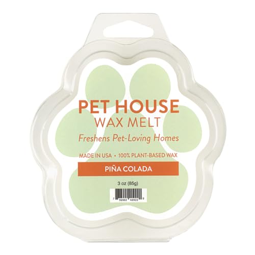 Image of One Fur All Pet House Spring and Summer Wax Melts for Pet Odor, Natural, Plant Based Soy Wax Melts, Long Lasting Fragrance for Fresh Smelling Homes, Pina Colada