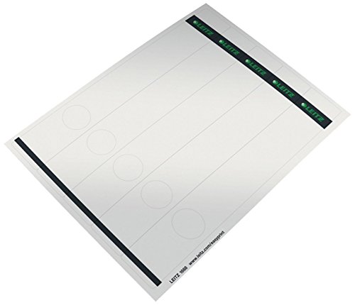 Leitz PC-beschriftbare Rückenschilder selbstklebend für Standard- und Hartpappe-Ordner, 125 Stück, Langes und schmales Format, 39 x 285 mm, Papier, grau, 16880085 Leitz PC-beschriftbare Rückenschilder selbstklebend für Standard- und Hartpappe-Ordner, 125 Stück, Langes und schmales Format, 39 x 285 mm, Papier, grau, 16880085