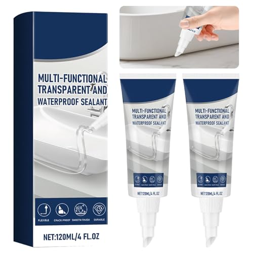 2 Stück Silikon Badezimmer（120ml x 2）Silikon Für Dusche Gerucharm Und Schnell Trocknend Langlebig Wasserdicht Starke Versiegelung Für Badezimmer Dusche Und Küche