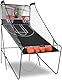 FANTASK 8 in 1 Basketballmaschine, elektrischer Basketballständer faltbar, Luftpumpe & 8 Spielmodi, Schießmaschine mit 4 Bällen, Arcade Basketball Kinderspiele, Grau