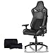 KARNOX Legend BK Sedia Gaming Economica Sedia da Gioco Sedia da Ufficio con 155°Inclinazione Girevole Ergonomico Cuscino Lombare ed Schienale Alto Tessuto Scamosciato Sedia da Gaming Nera