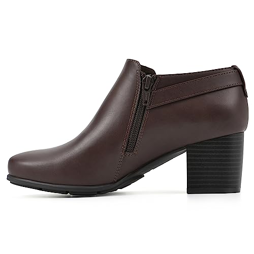 WHITE MOUNTAIN Women's Shoes Noah Block Heel Bootie4