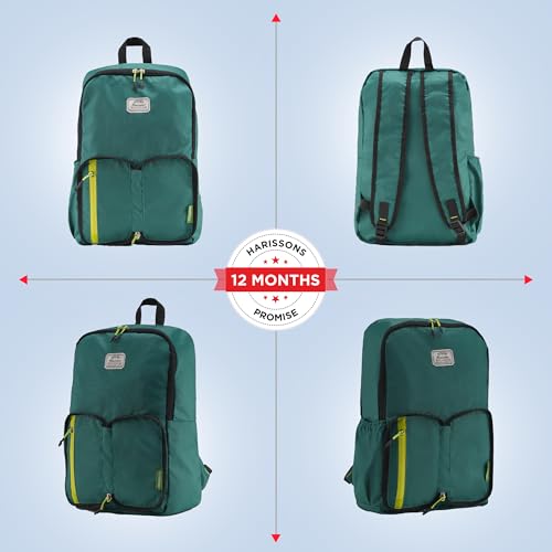 Image of HARISSONS Ibex Foldable Daypack | 13L | Ultra-Lightweight & Packable | Specialized Dobby Fabric | Travel, Day Trips & Daily Use