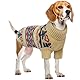 Weihnachtspullover Hund, Hundekostüm Weihnachten Hundepullover Fleece Hunde Jacken Winter Hundebekleidung(Khaki, M)