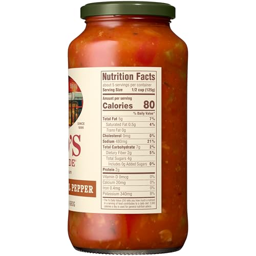 Image of Rao's Homemade Mushroom & Bell Pepper Sauce Made with Italian Tomatoes, 24 oz