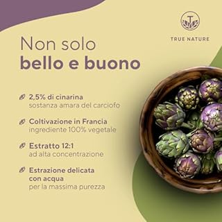 Estratto di carciofo - 300 Capsule - 2.400mg dose giornaliera - Alto dosaggio (12:1) - 60mg di cinarina - Estratto carciofi francese - Vegano - Testato in Laboratorio, produzione Tedesca - TRUE NATURE