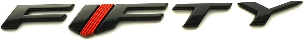 2Pcs Fifty Fender Emblems Car Badge Nameplate Replacement for 2017-2018 Camaro 6th Gen GM 84336885 (Black)