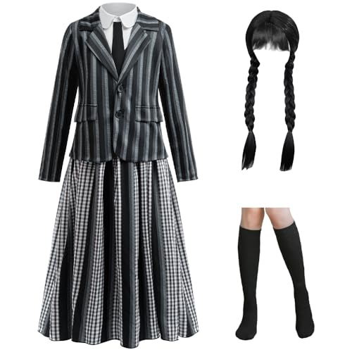 Disfraz de anime niña 3 piezas blazer camisa falda