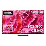 Samsung OLED 4K S90C 55 Zoll Fernseher (GQ55S90CATXZG, Deutsches Modell), Quantum HDR OLED, Neural Quantum Prozessor 4K, LaserSlim Design, Smart TV [2023]