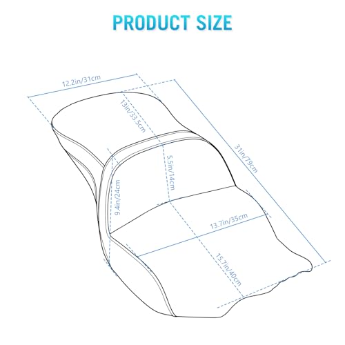 TQROBN Rider Passenger Gel Seat