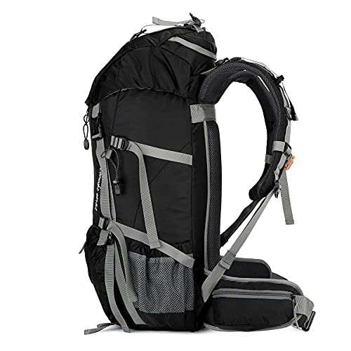 Loowoko-Hiking-Backpack-50L-Travel-Camping-Backpack-with-Rain-Cover-No-Internal-Frame