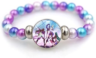 Comprar Kroilucaly Kpop Demon Colorido Pulseras con Cuentas, Huntrix Merch Elástico Pulsera Ajustable, Anime Pulsera de Aleación de Vidrio, Pulseras Accesorios Regalos de Cumpleaños para Mujeres Hombres