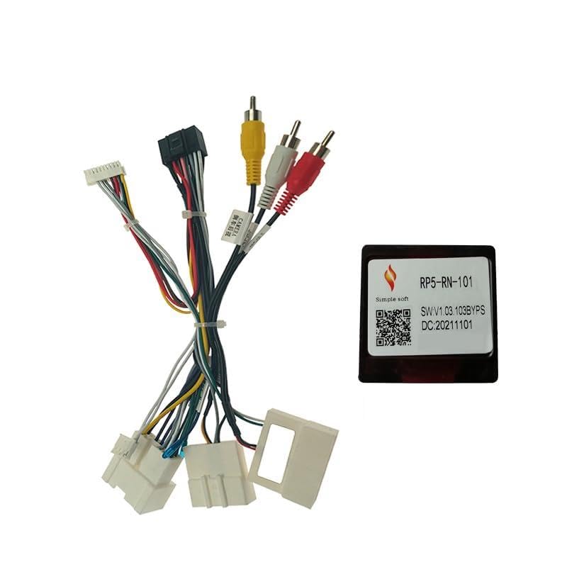 Car for Audio 16PIN DVD Player Power Calbe Adapter with Canbus Box for Renault Captur Kadjar 2015 Stereo Plug Wiring Harness