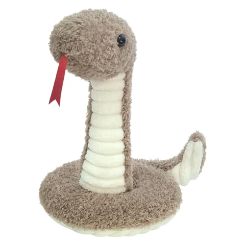 Doindute Brown Plush Snake Stuffed Animal Toy, Soft Cuddly Plushie Hugger Toy for Boys & Girls, Gifts for Kids or Girlfriend, 17 Inches