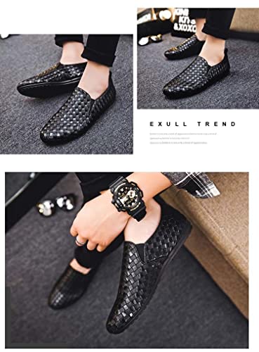 Men's Solid Color Slip-On Loafers, Fashion Casual Sneakers with Arch Support, Single Shoes for Outdoor Cycling Hiking4