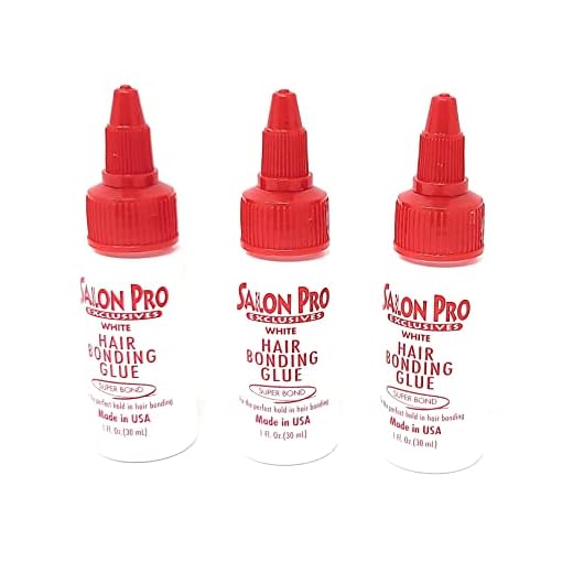 Salon Pro White Hair Bonding Glue [Super Bond] 1 Oz,Pack of 3