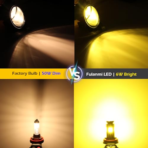 Bombillas LED H8 H11 3000K Amarillo Dorado para Niebla miniatura 7