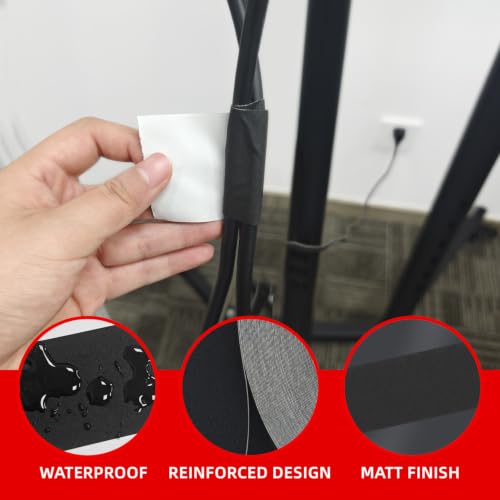 Image of WELSTIK 2 inch x 30 Yards Black Gaffers Tape 12 Pack - Bulk Professional Grade Gaffer Tape Multipack - Non-Reflective Heavy Duty Adhesion Cable Management Stage Tape for Commercial Studio & Floor