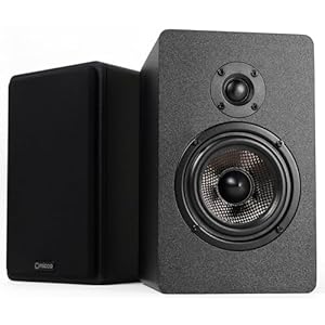 Micca MB42X G2 Passive Bookshelf Speakers for Home Theater Surround Sound, Stereo, and Passive Near Field Monitor, 2-Way (Black, Pair)