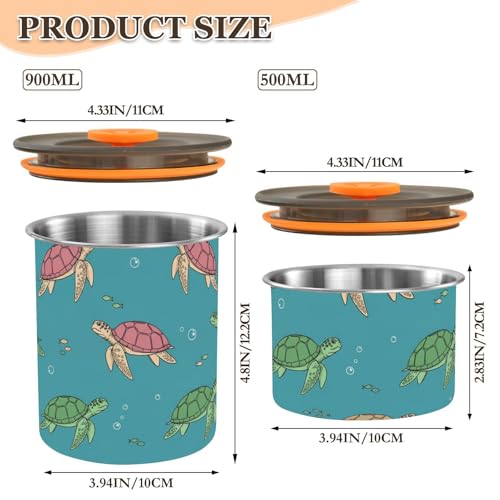 Contenedor hermético acero inoxidable 900 ml DOMIKING miniatura 2