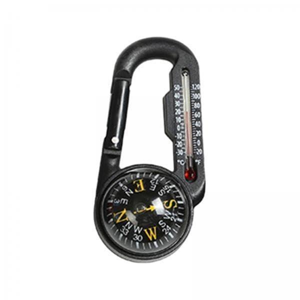 CALANDIS™ 2xCarabiner Compass Thermometer Carabiner Clip for Backpacking Outdoor | Compasses & GPS | Hiking Gear | & Hiking | Outdoor Sports-image-28
