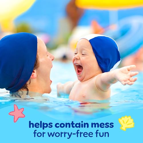 Image of Pampers Swim Diapers - Splashers - Size 4, 18 Count, Gap-Free Disposable Baby Swimming Pants (Pack of 6)