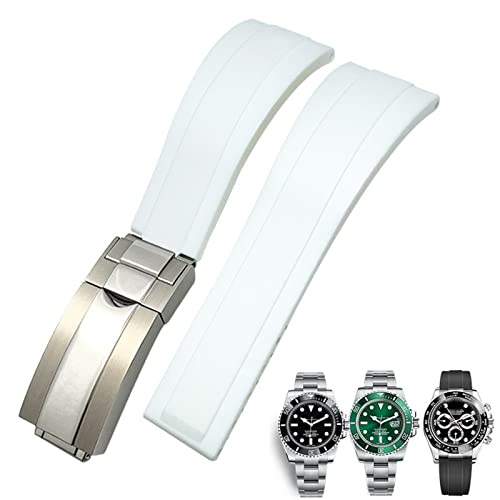 Bracelet en silicone étanche pour montre Rolex Yacht-Master et activités aquatiques