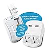 Ceptics Safest Travel Adapter Kit, Dual USB for iPhone, Chargers, Cell Phones, Laptop Perfect for Travelers - 3.6A with Qc. 3.0 Charge Faster #2