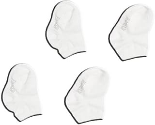 Natural White Cotton Baby Girls Newborn Socks, Infant Toddler Socks Non-Slip