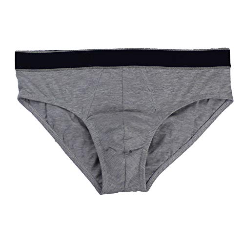 Nightaste Men's Cotton Underwear Hip Briefs 5-Pack Classic Stretch Bulge Pouch Bikini Undies with Assorted Solid Color Stripe3