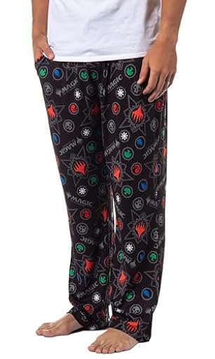 Magic: The Gathering - Pantalones de pijama para hombre con símbolos de maná, Negro, X-Large | Ya disponible en tu tienda friki favorita! En mundofriki.es! Magic: The Gathering - Pantalones de pijama para hombre con símbolos de maná, Negro, X-Large | Ya disponible en tu tienda friki favorita! En mundofriki.es!