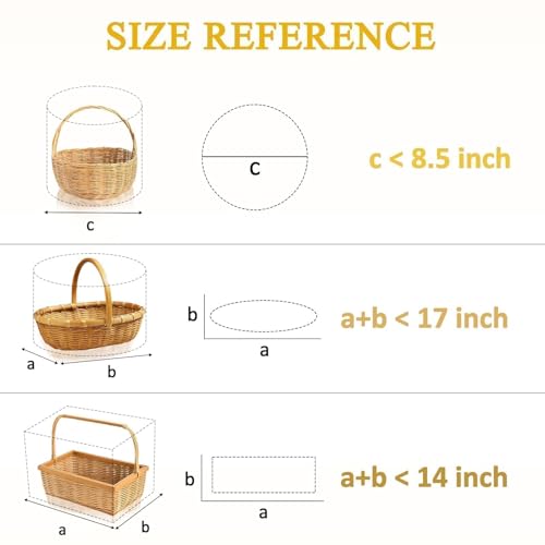 Image of PigPotParty Cellophane Bags for Gift Baskets, 16x24 in, 10 Pack, Gold Bows