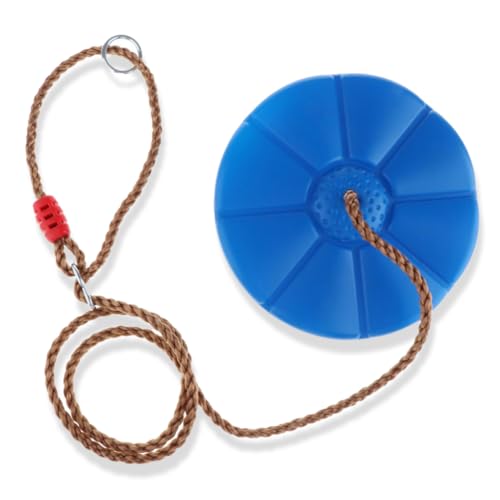 AMSLSIU Columpio de Disco, Columpios de Cuerda árbol, Plataformas plástico, Juguete para Jugar en Interiores y Exteriores, Actividades Divertidas para niños pequeños