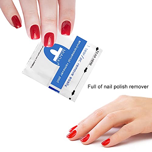 Nagellak Remover Pads, AIDUCHO 200 Stuks Nagelfolie Wraps voor Manicures UV Gel Polish Remover Pads Remover Doekjes voor… - Afbeelding 3