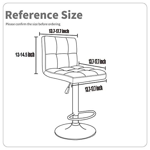 Deisy Dee Stretch Chair Cover Slipcovers For Low Short Back Chair Bar Stool Chair C114 (Light Grey) #TOP4