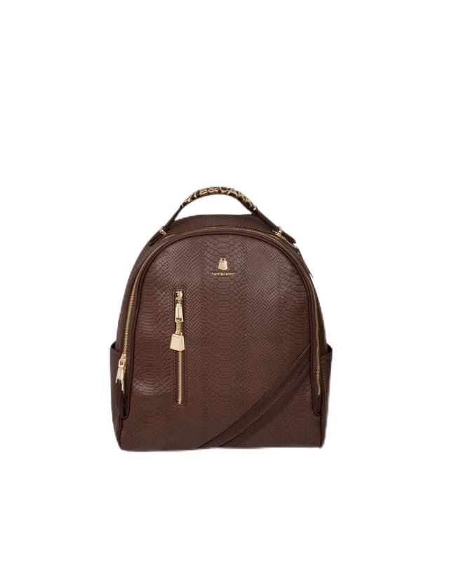 Image of Tote&Carry Apollo 1 BFF Backpack for Women & Men, Certified Carry On Backpack Luggage, Eco-Friendly Vegan Leather Daypack, Water-Resistant Bagpack for Work, Travel & Daily Use