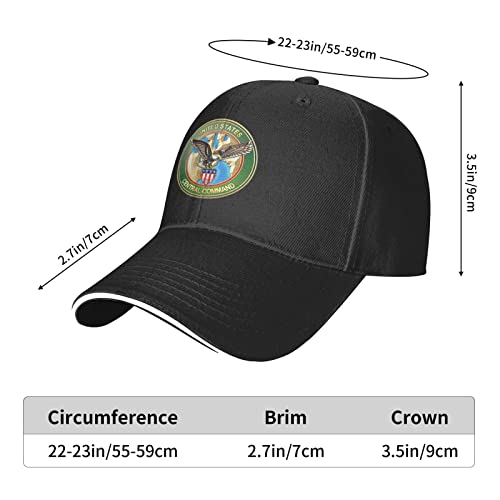 Gorra unisex ajustable estilo cowboy negra miniatura 6
