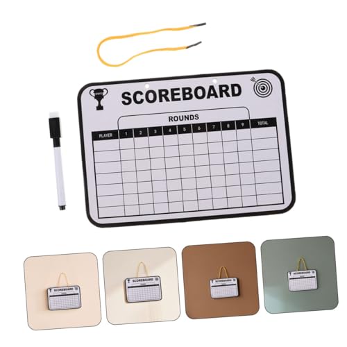 Tablero para puntuación de golf doble cara portátil 2pcs miniatura 7