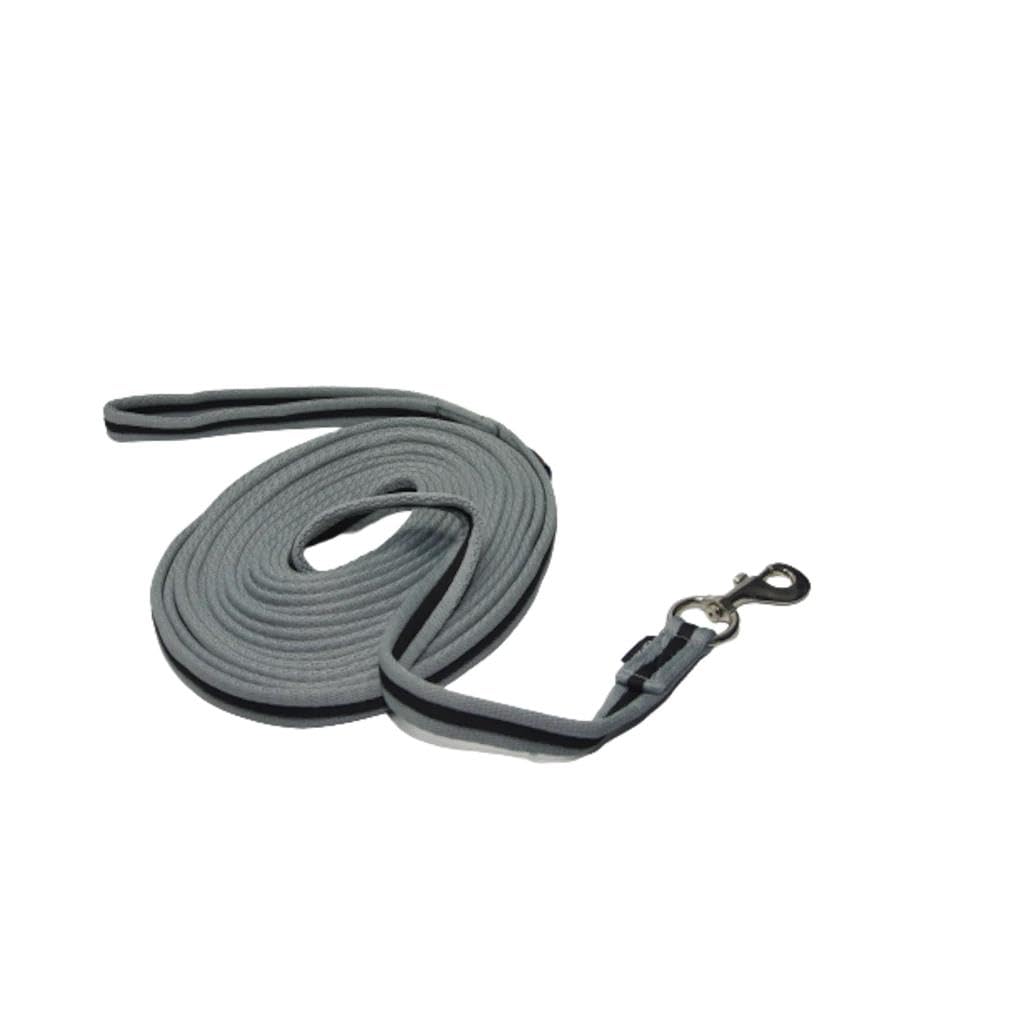 FOUGANZA Bi̇ni̇ci̇li̇k Yular İpi̇ 8 Metre Dayanıklı Kayış Meridyendukkan Gri