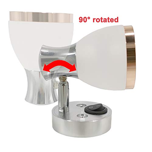 image for 12v-LEDlight 12V DC Decor Reading Light/Small Acrylic Wall Sconce Rose