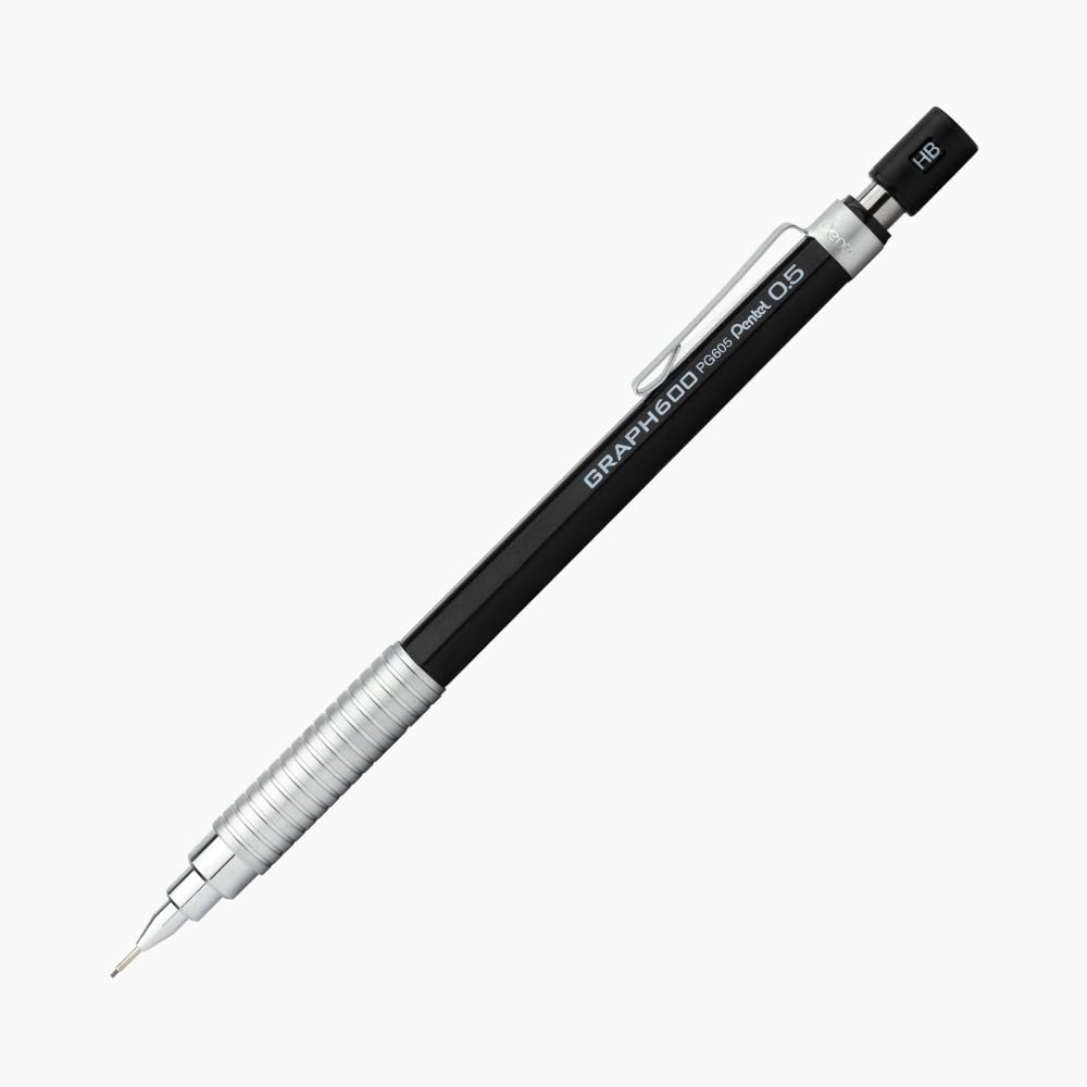 Pentel PG605-A Graph 600 Pentel PG605-A (0.5 mm) Teknik Çizim ve Yazı İçin Mekanik Kurşun Kalem, Orijinal Kutusunda