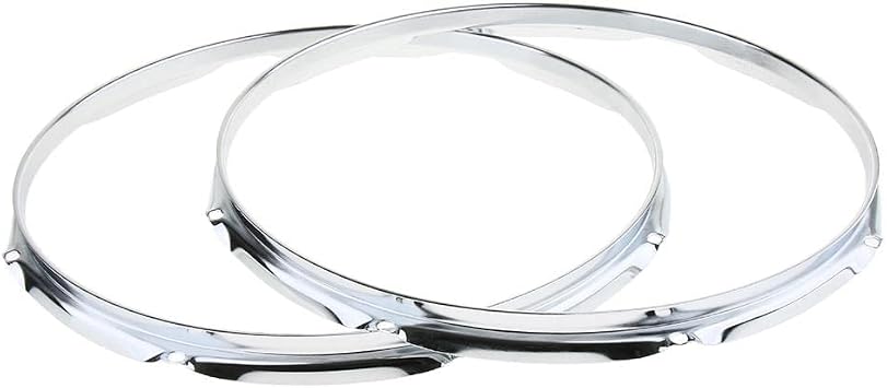 Metal Hoop for Snare Drum Accessories, 14 Inch 8 Hole, as described