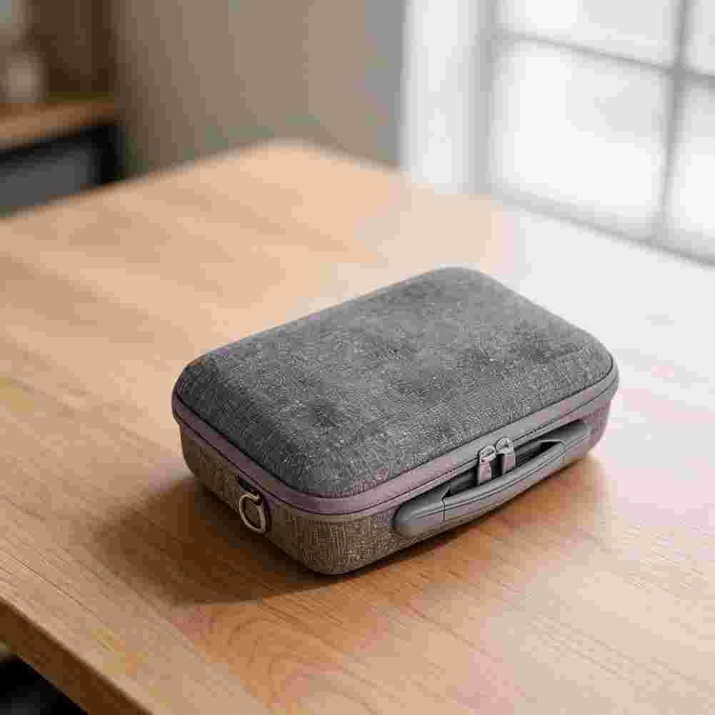 Bolsa de hombro protectora para DJI Lito X1, funda rígida de EVA impermeable con compartimentos organizados, almacenamiento a prueba de caídas para viajes y viajes, gris