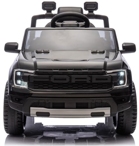 Playhouse Ford Ranger 90W, Eva Räder, Kinderauto Kinderfahrzeug Kinder Elektroauto (schwarz)