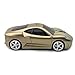 TDRTECH Wireless Car Mouse, 2.4GHz Optical Gaming Mouse Cool Sport Car Wireless Mouse, DPI 1600, 3D - Gold
