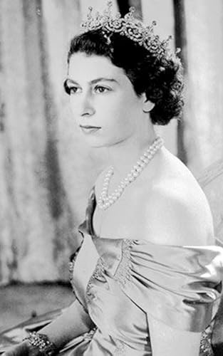 Portrait d'Elizabeth II - Art mural salon chic et contemporain