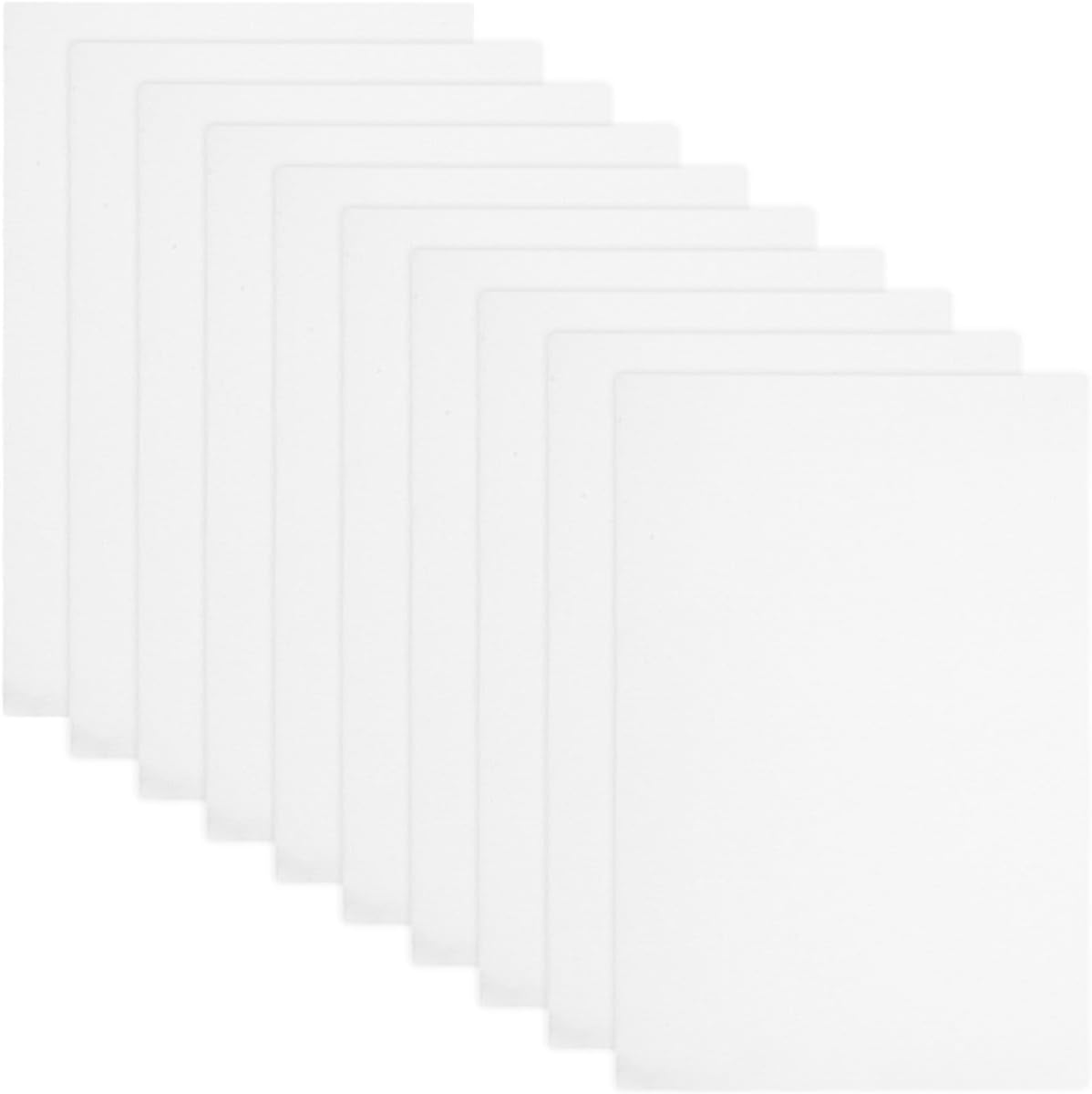 GARVALON 10pcs White 11ct Cotton Embroidery Gridding Fabrics Cross Stitch Cloth for Sewing and Stitching, Evenweave Cloth for Cross-Stitch Needlework Crafts