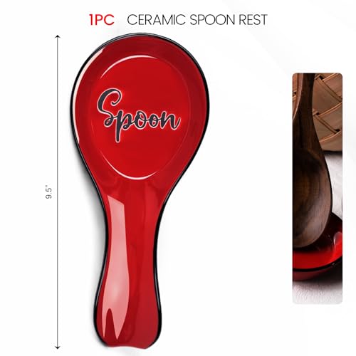 Haksen HPOP2886 Ceramic Spoon Rest, Large Spoon Holder thumb #1