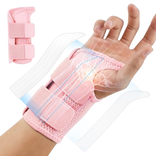 Fefod Attelle de Poignet, Respirant Orthese Poignet avec 2 stabilisateur d'attelle, Palm Support Orthèse élastique de Poignet, Pour l'Arthrite, Tendinite,...