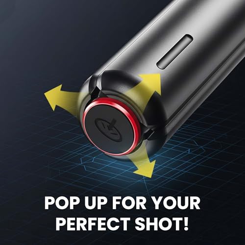 Image of Kratos K15 Auto Open Long Selfie Stick Tripod Stand 69 inch /177cm, 360 Rotatable, One Piece Design Portable Travel Tripod for Vlog /Video Recording, Auto Pop Open for Hands-Free Photo & Live Video Shoot